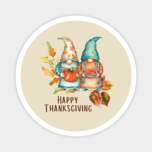 Thanksgiving Gnomes Magnet